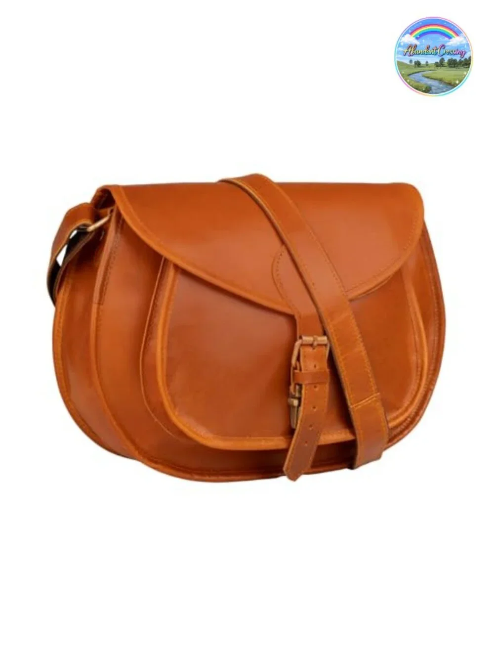 Handmade Vintage Leather Crossbody Bag Women Shoulder Purse Adjustable Strap